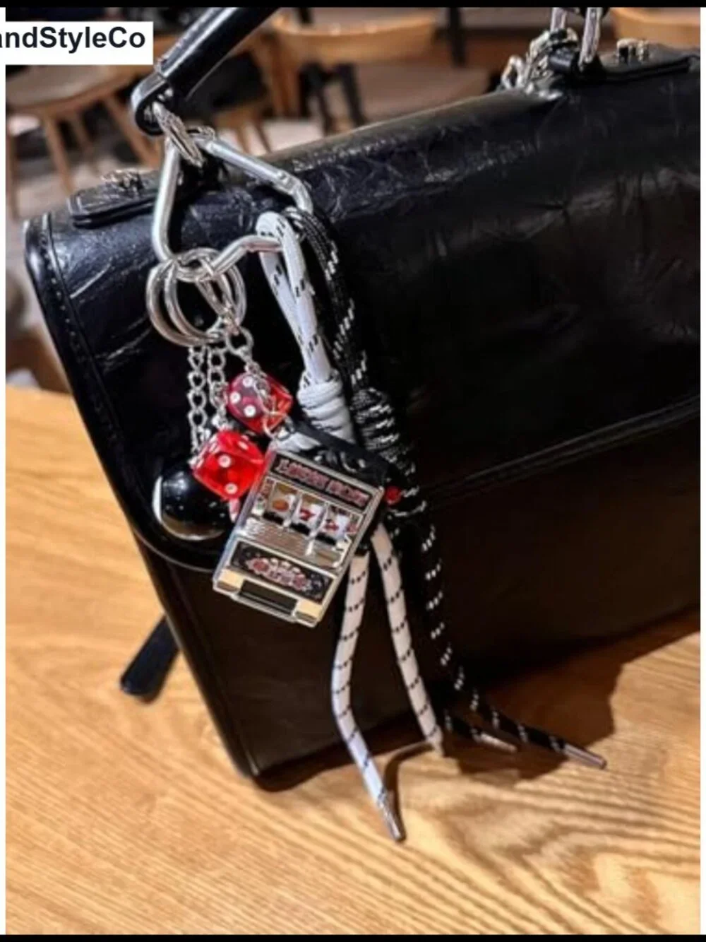 Rope Bag Charm Keychain Y2k Handbag Purse Charm Hanging Ornament
